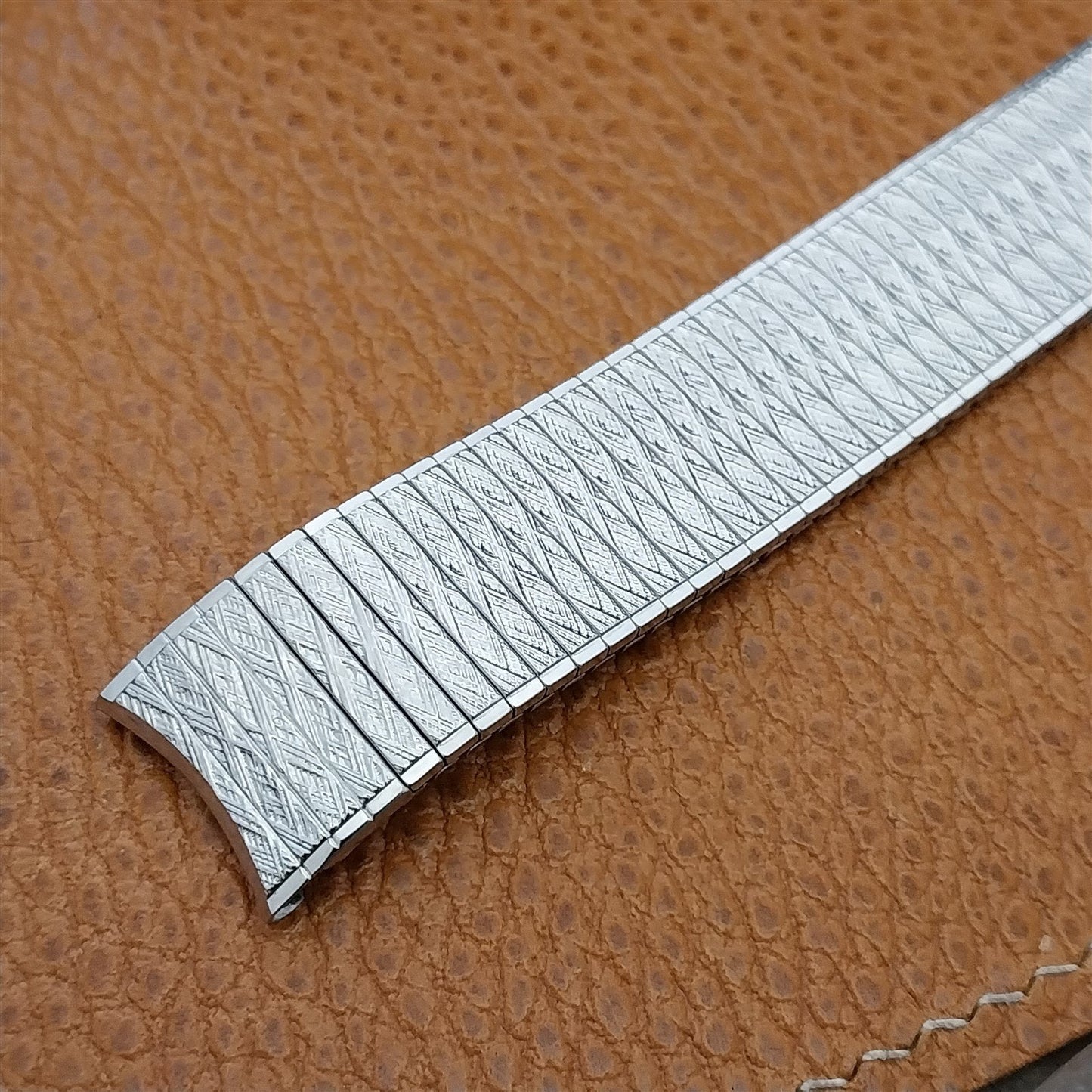 Vintage 17.2mm Stainless Steel Speidel Thinline Unused Classic 1970s Watch Band