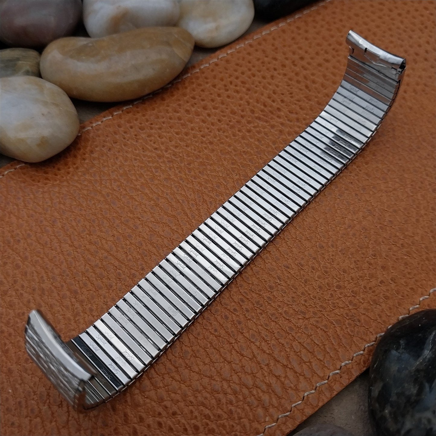 Vintage 17.2mm Stainless Steel Speidel Thinline Unused Classic 1970s Watch Band