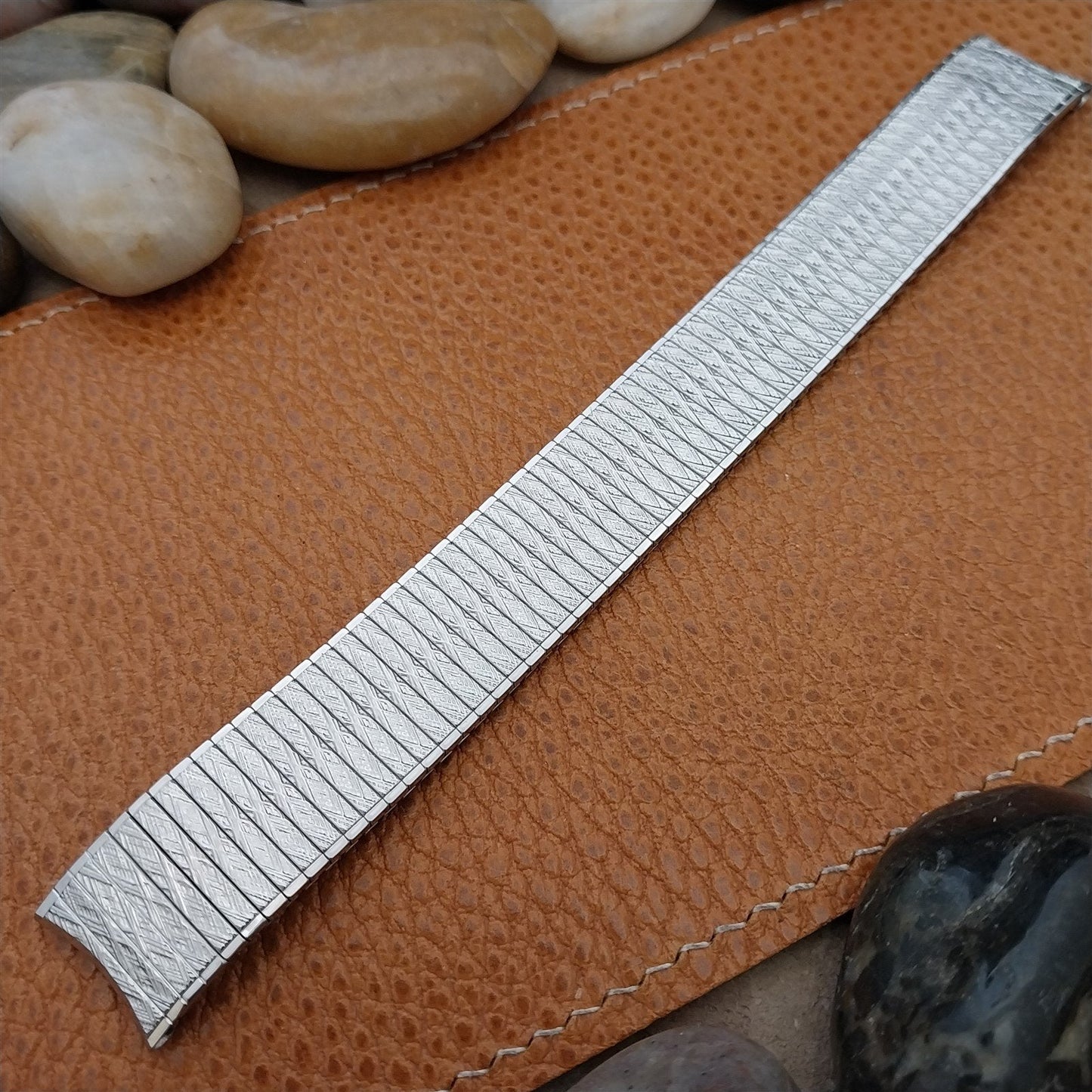 Vintage 17.2mm Stainless Steel Speidel Thinline Unused Classic 1970s Watch Band