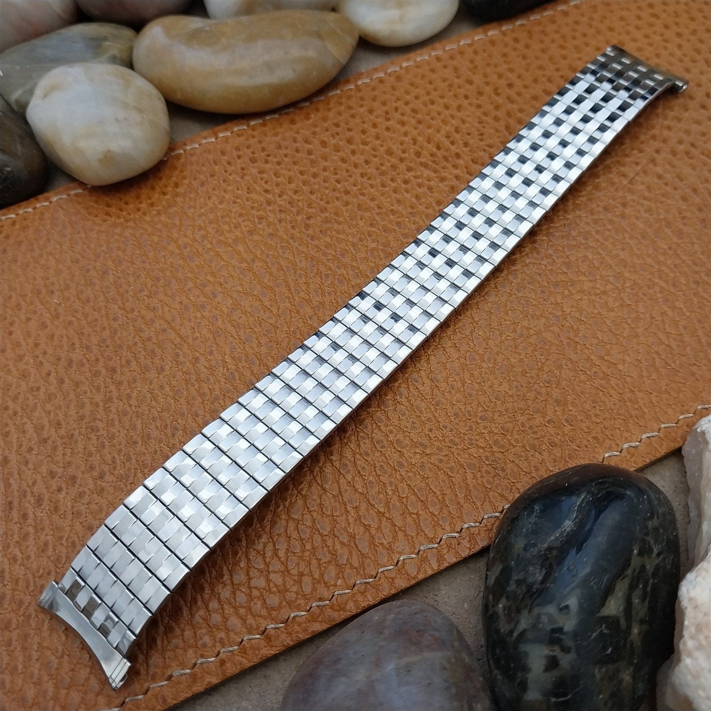 Vintage Bulova 16mm 18mm 19mm Stainless Steel Expansion Unused nos Watch Band