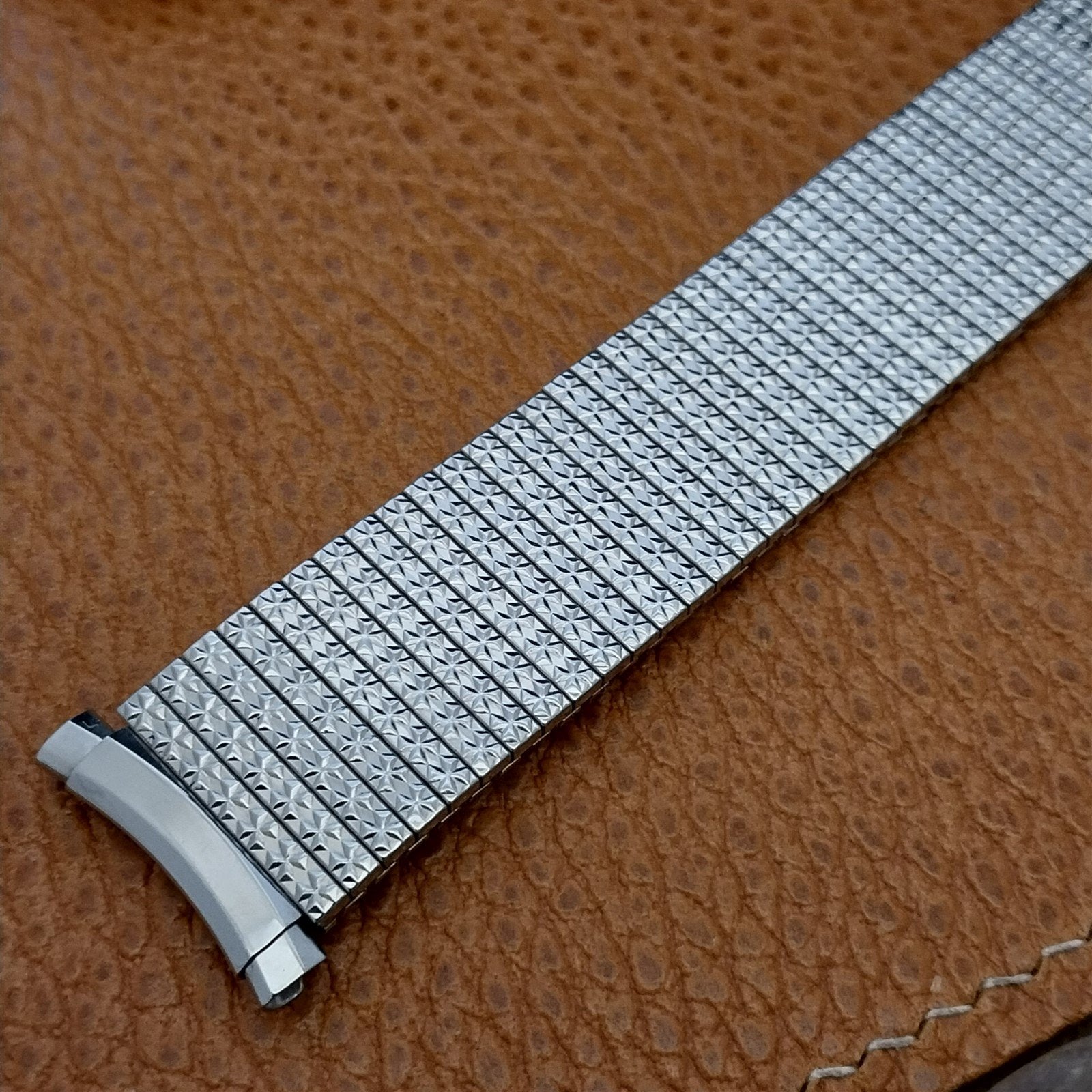 Vintage Bulova 20mm 19mm 18mm 1970s Thinline Stainless Steel Unused Watch Band