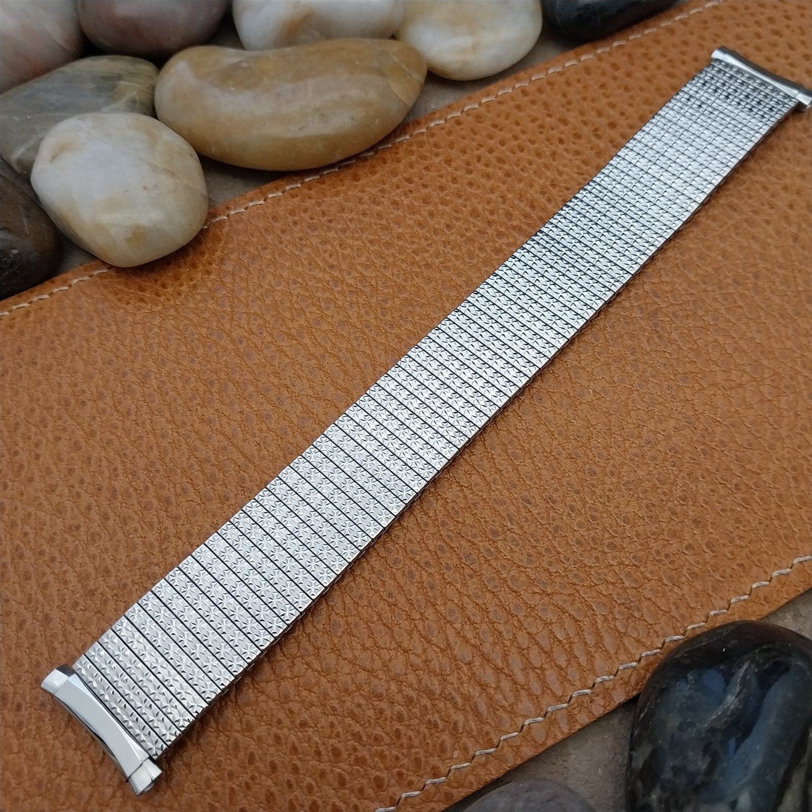 Vintage Bulova 20mm 19mm 18mm 1970s Thinline Stainless Steel Unused Watch Band