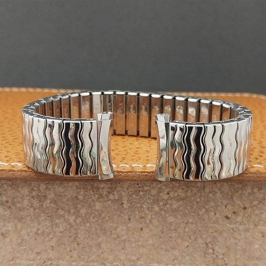 Long 3/4" 19mm 18mm 17mm 16mm Speidel Stainless Riptide Vintage Watch Band