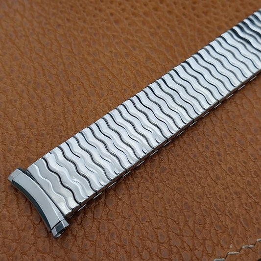 Long 3/4" 19mm 18mm 17mm 16mm Speidel Stainless Riptide Vintage Watch Band