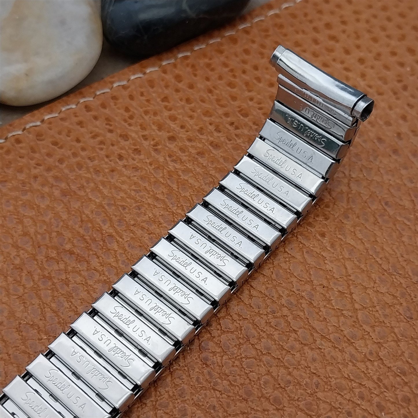Long 3/4" 19mm 18mm 17mm 16mm Speidel Stainless Riptide Vintage Watch Band