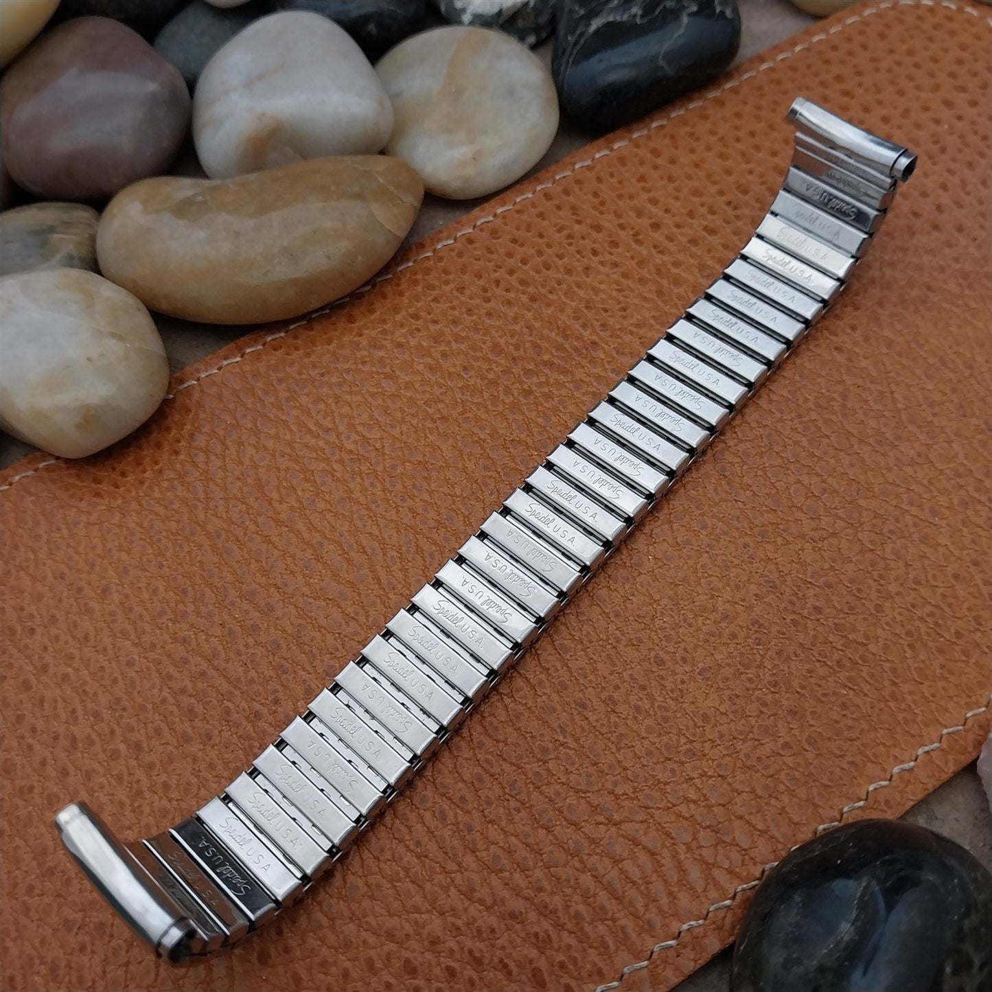Long 3/4" 19mm 18mm 17mm 16mm Speidel Stainless Riptide Vintage Watch Band