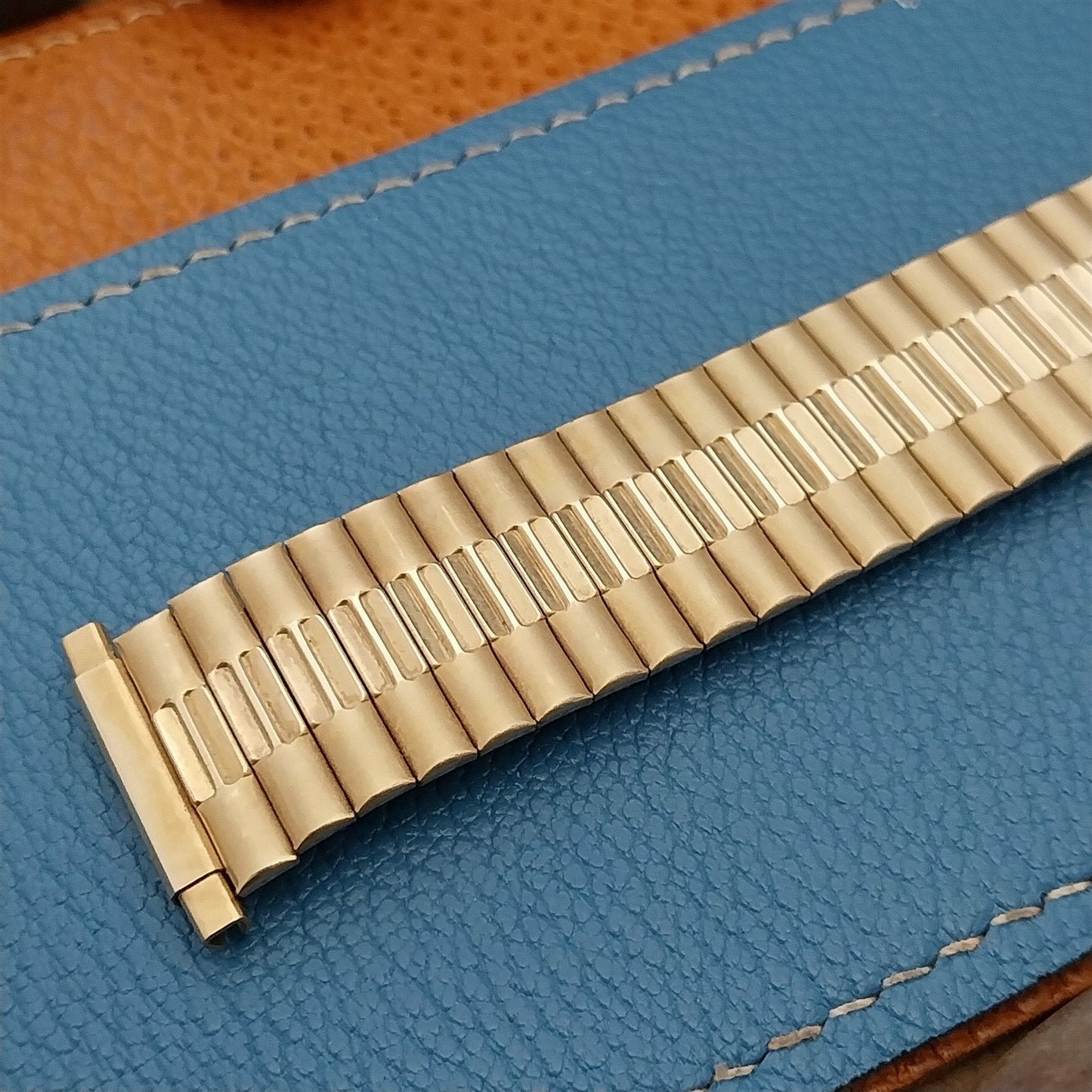 18mm 19mm 20mm Long Speidel Gold RGP Wide 1970s nos Unused Vintage Watch Band