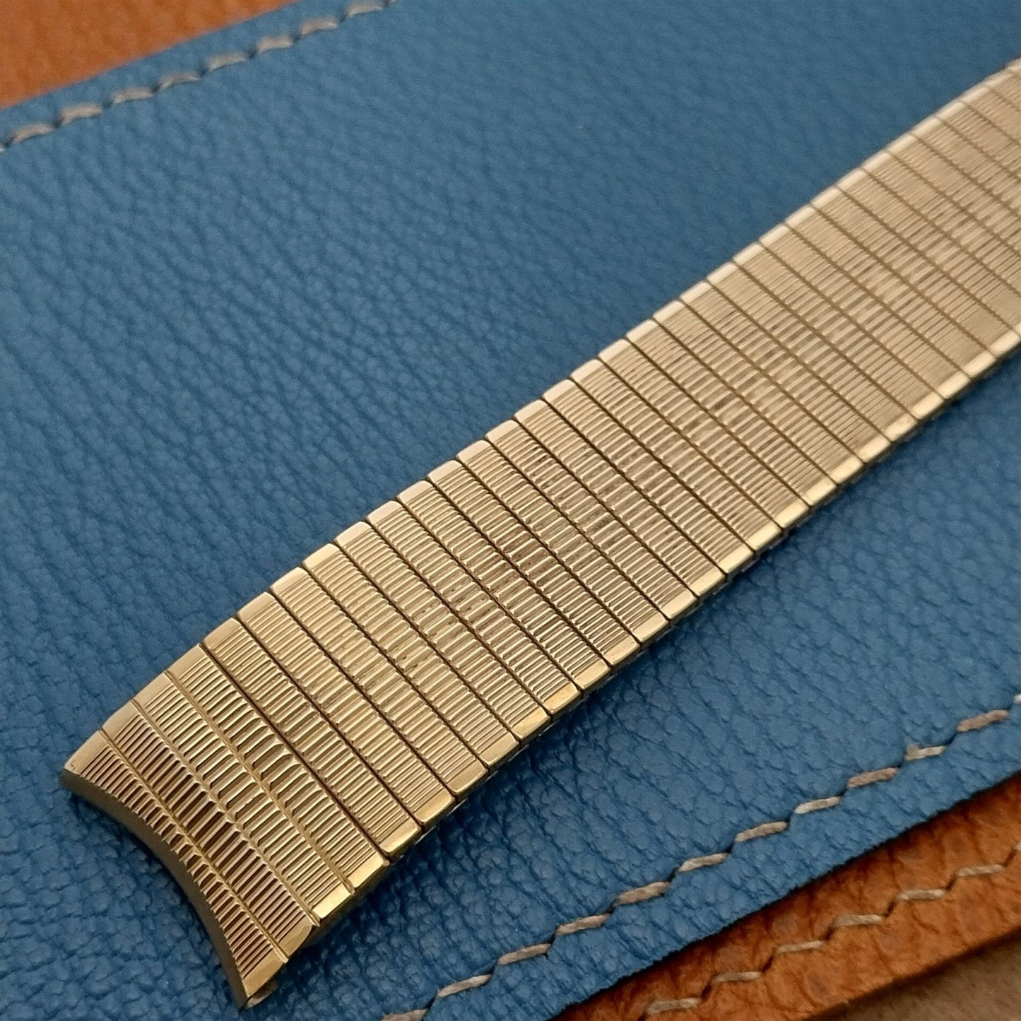 Vintage Yellow Gold-Filled 17.2mm Classic Speidel Thinline Unused Watch Band