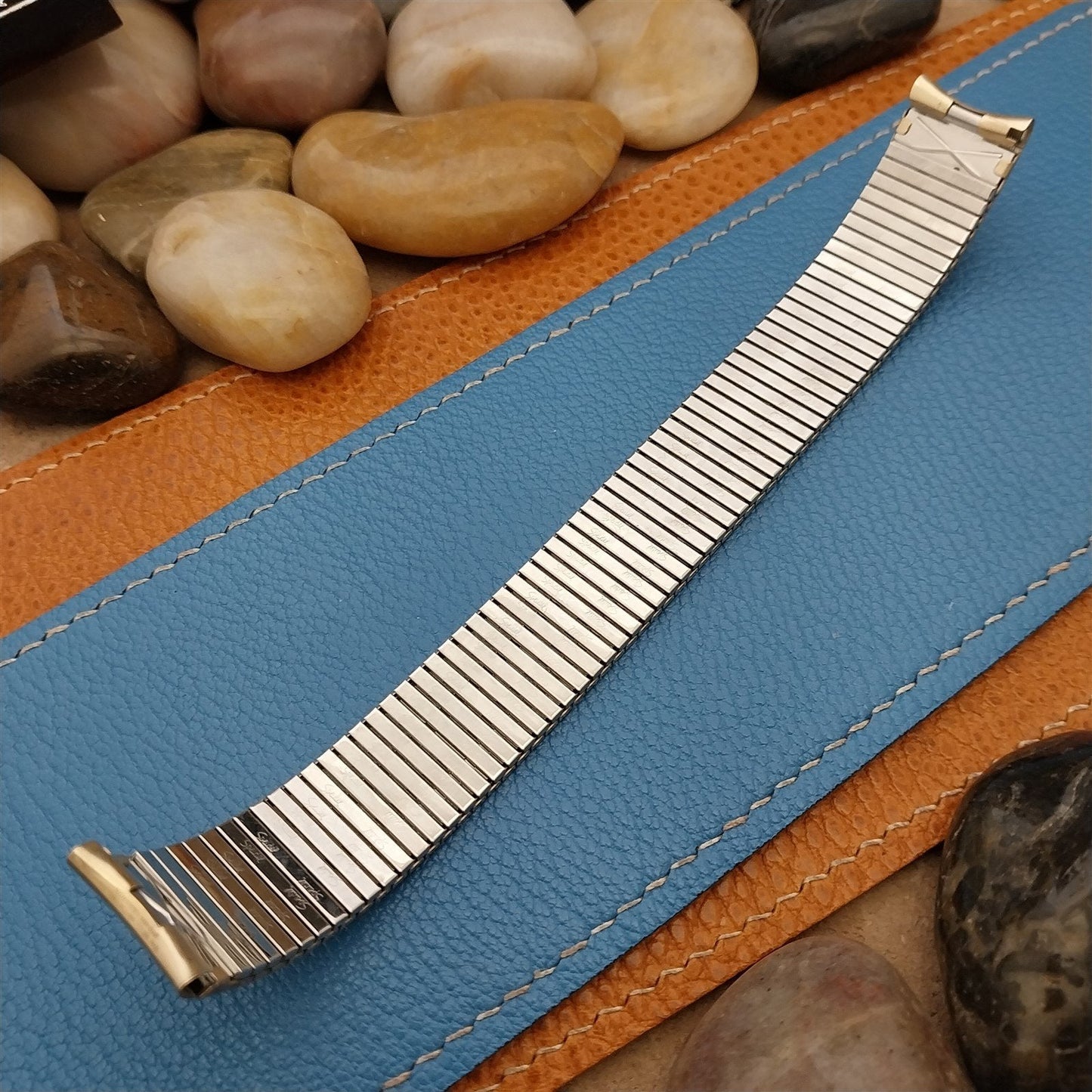 Vintage Yellow Gold-Filled 17.2mm Classic Speidel Thinline Unused Watch Band