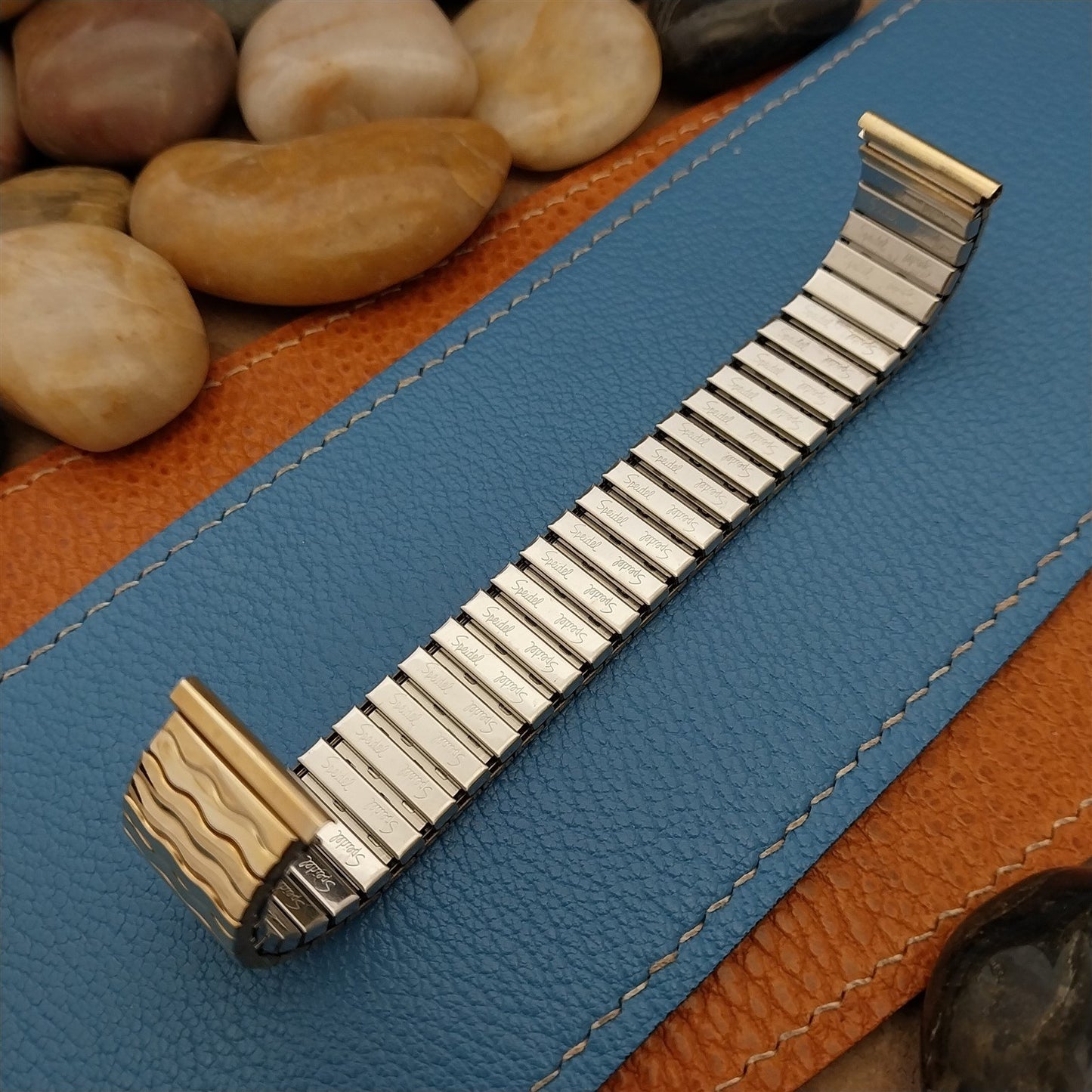 Vintage 17.2mm Yellow Gold-Filled Speidel Riptide Short Unused 1970s Watch Band