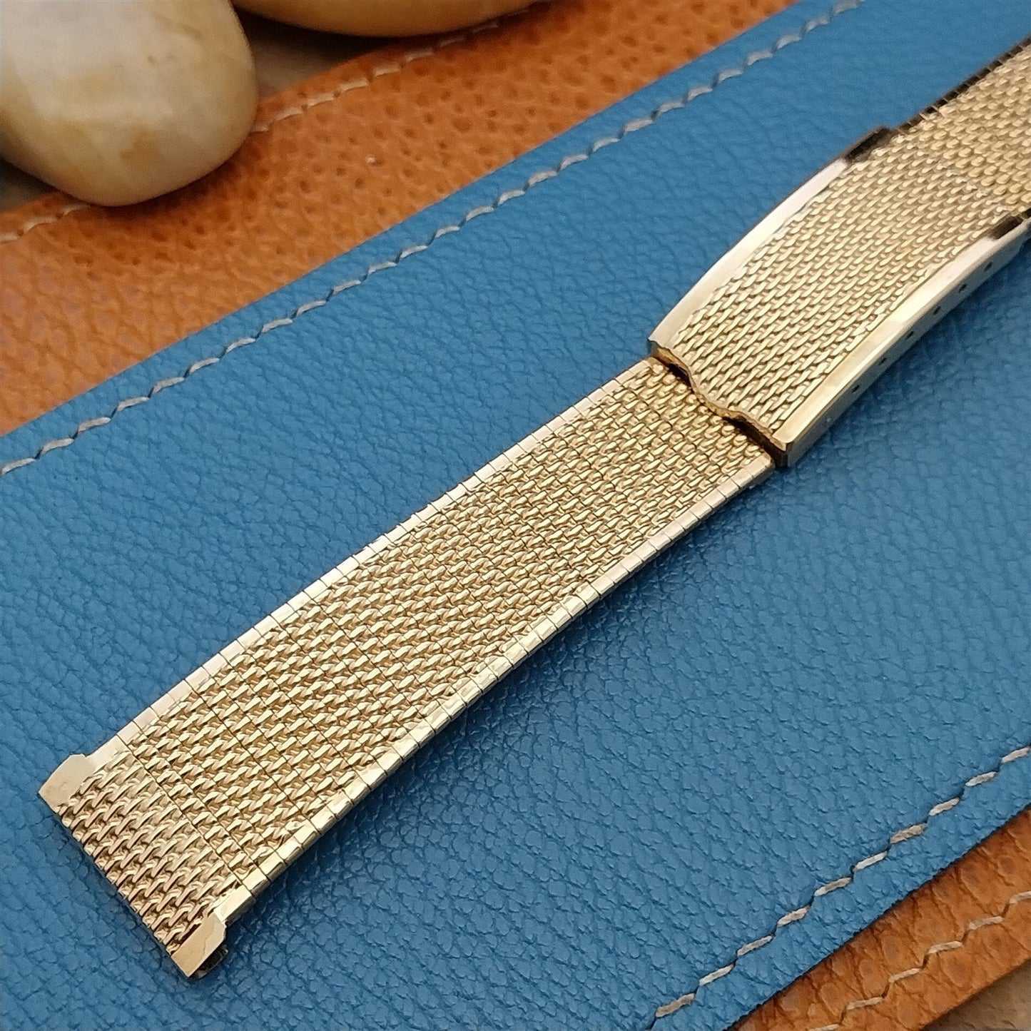 Vintage 19mm 18mm 17mm Duchess Gold Filled Mesh Unused 1960s Classic Watch Band