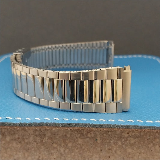 Vintage Speidel Gold-Tone nos Classic 1970s Unused 18mm 19mm 20mm Watch Band