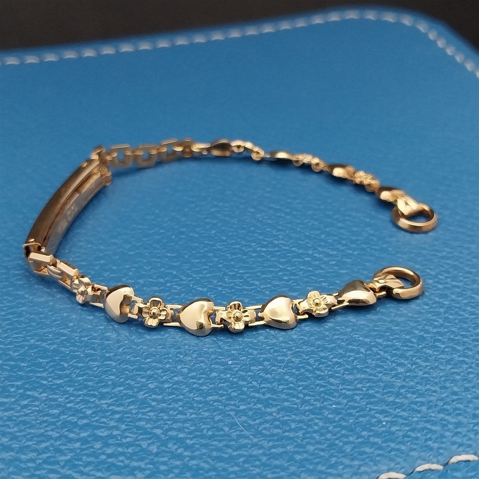 Vintage 1950s Gemex 12k Yellow Gold-Filled Ladies Heart Cocktail nos Watch Band