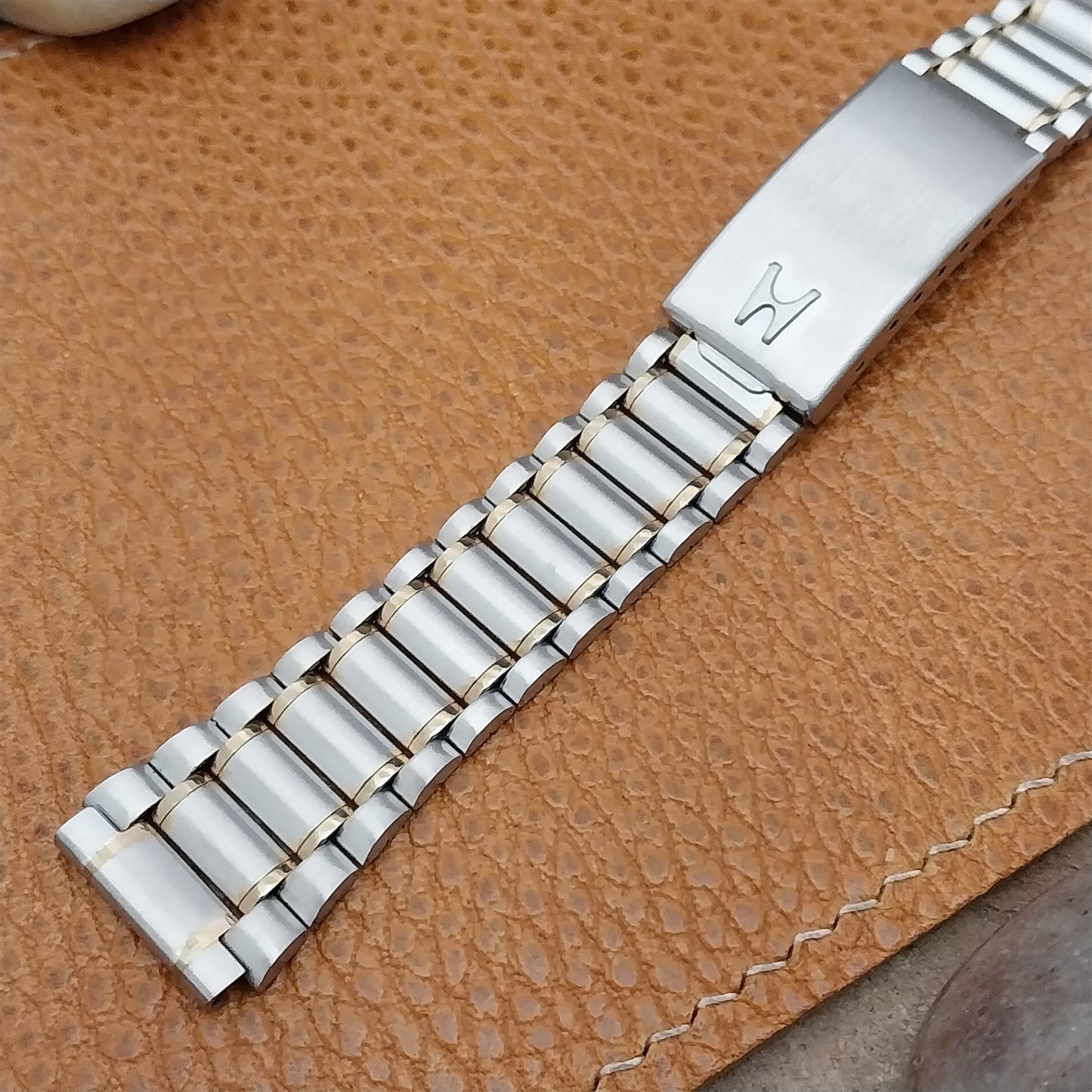 16mm Hadley Stainless Steel & Gold Tone Womens Unused Watch Band