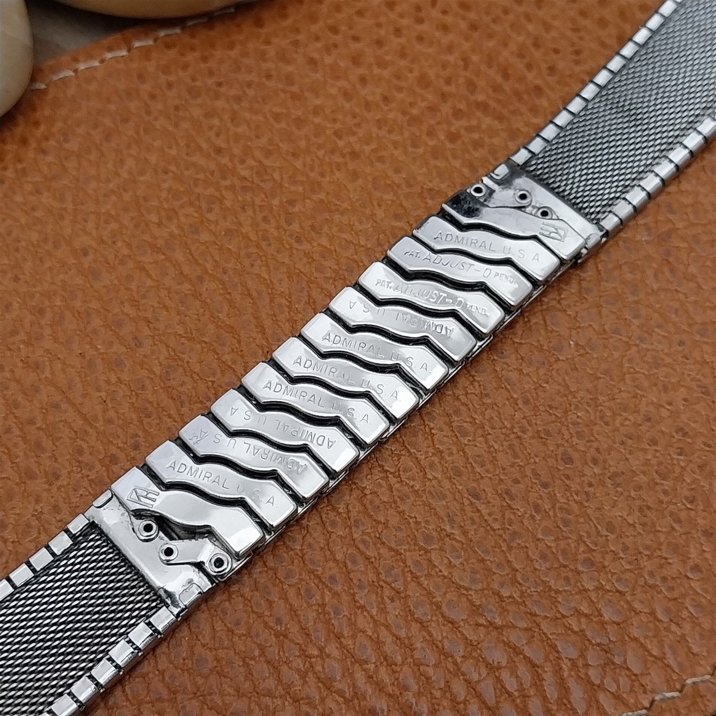 Vintage 17.2mm Admiral Stainless Steel 1960s Classic Unused Watch Band