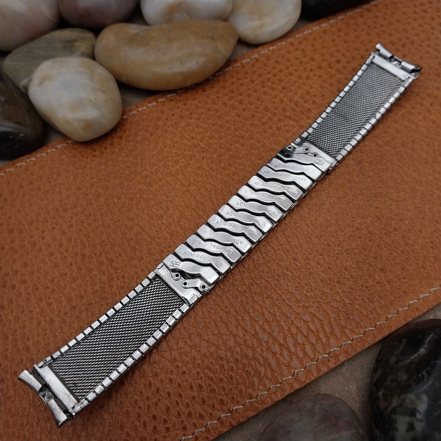 Vintage 17.2mm Admiral Stainless Steel 1960s Classic Unused Watch Band