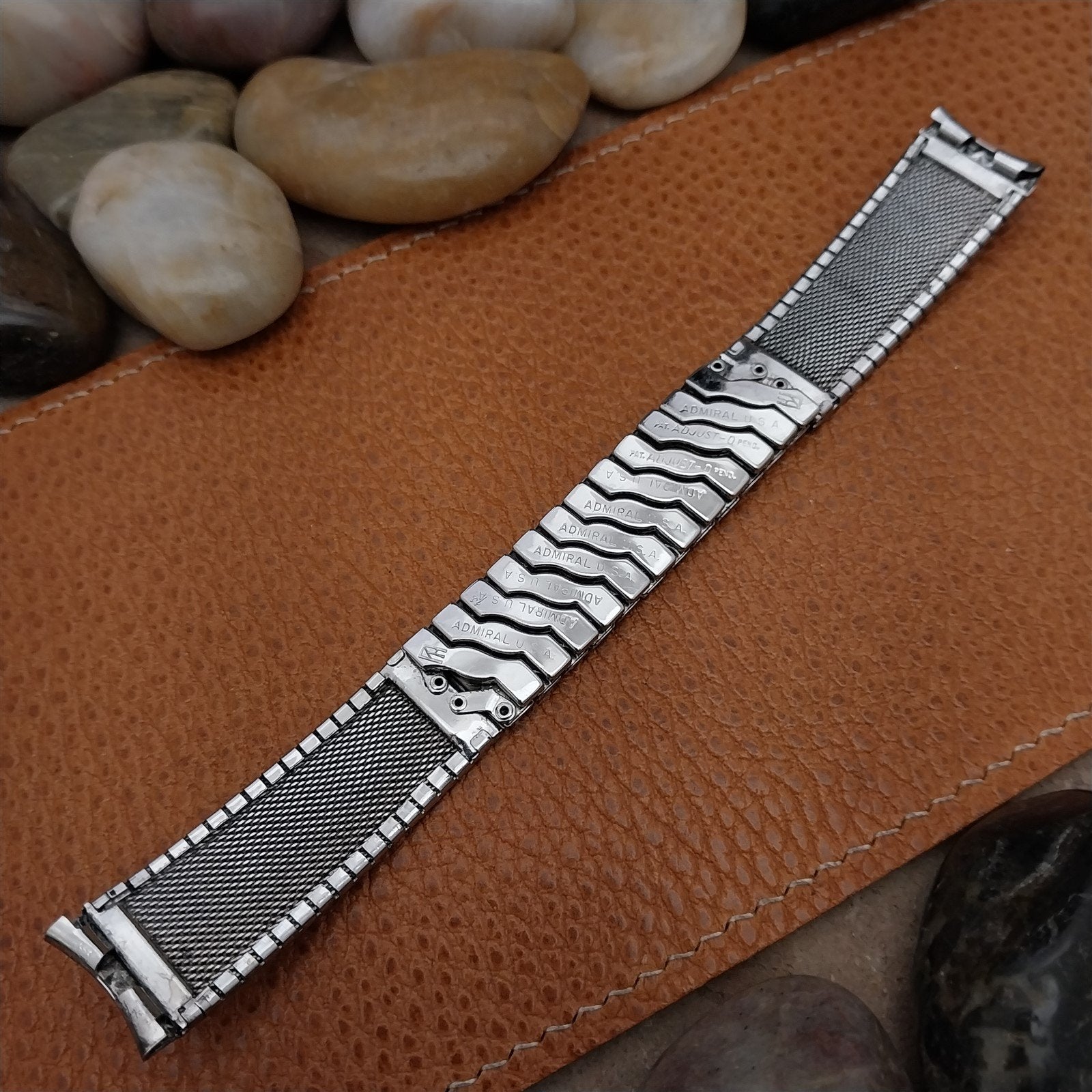 Vintage 17.2mm Admiral Stainless Steel 1960s Classic Unused Watch Band
