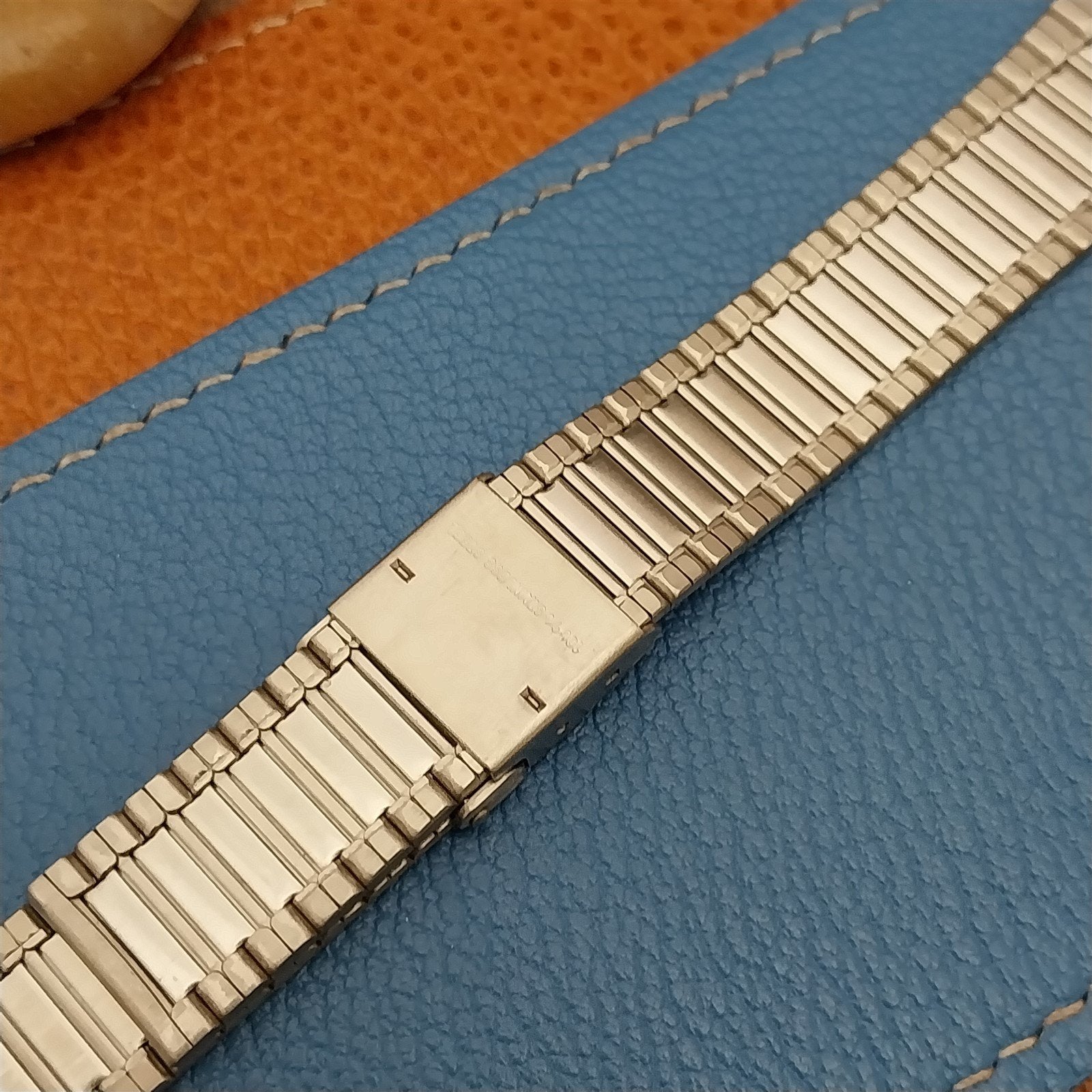 Vintage 20mm Hadley Gold & Stainless Steel 1970s-1980s Watch Band