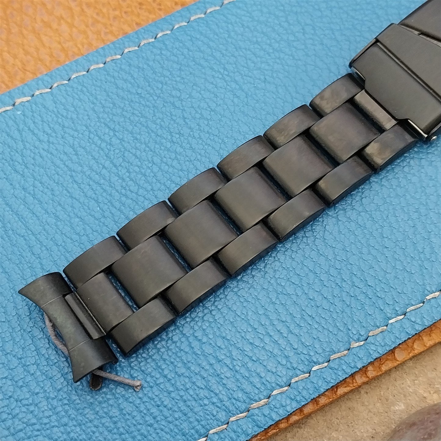 18mm Hadley Roma MB5918A Black PVD Plate Stainless Steel Unused Watch Band