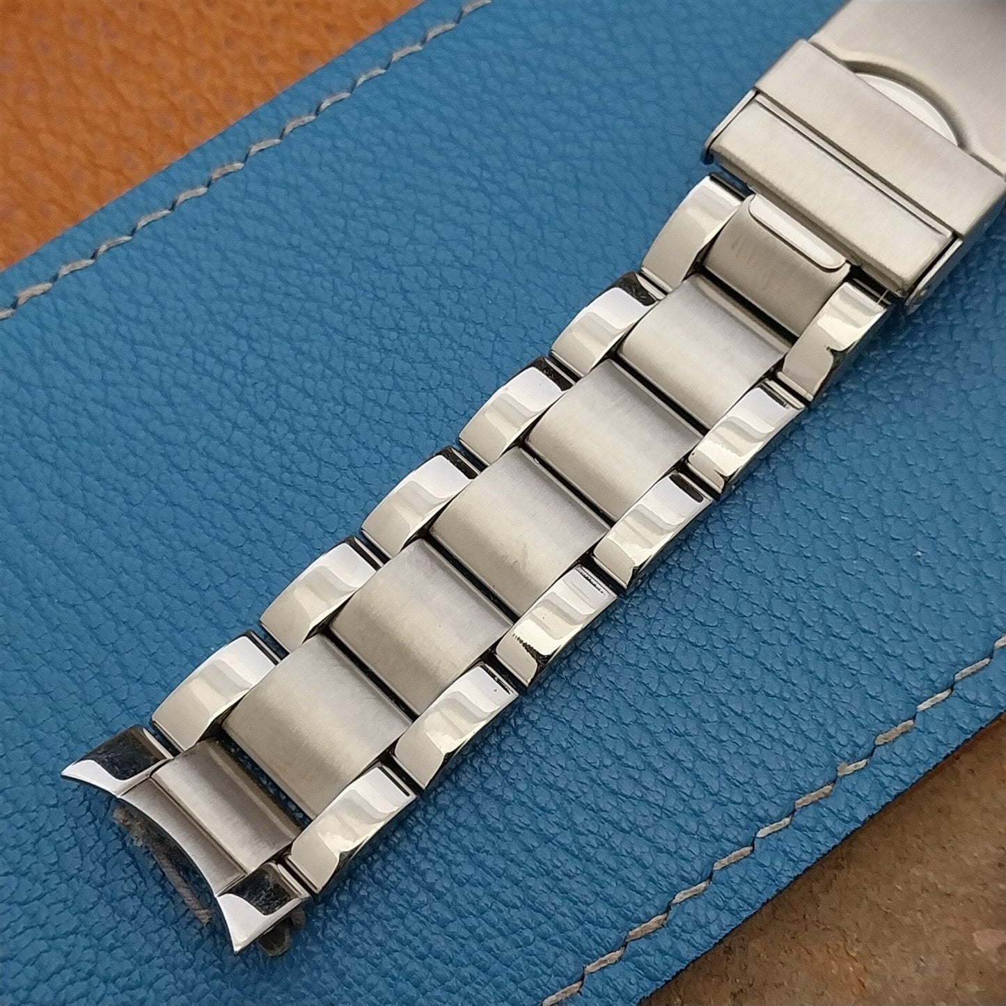 18mm Hadley Roma MB4446W Brushed & Polished Stainless Steel Unused Watch Band