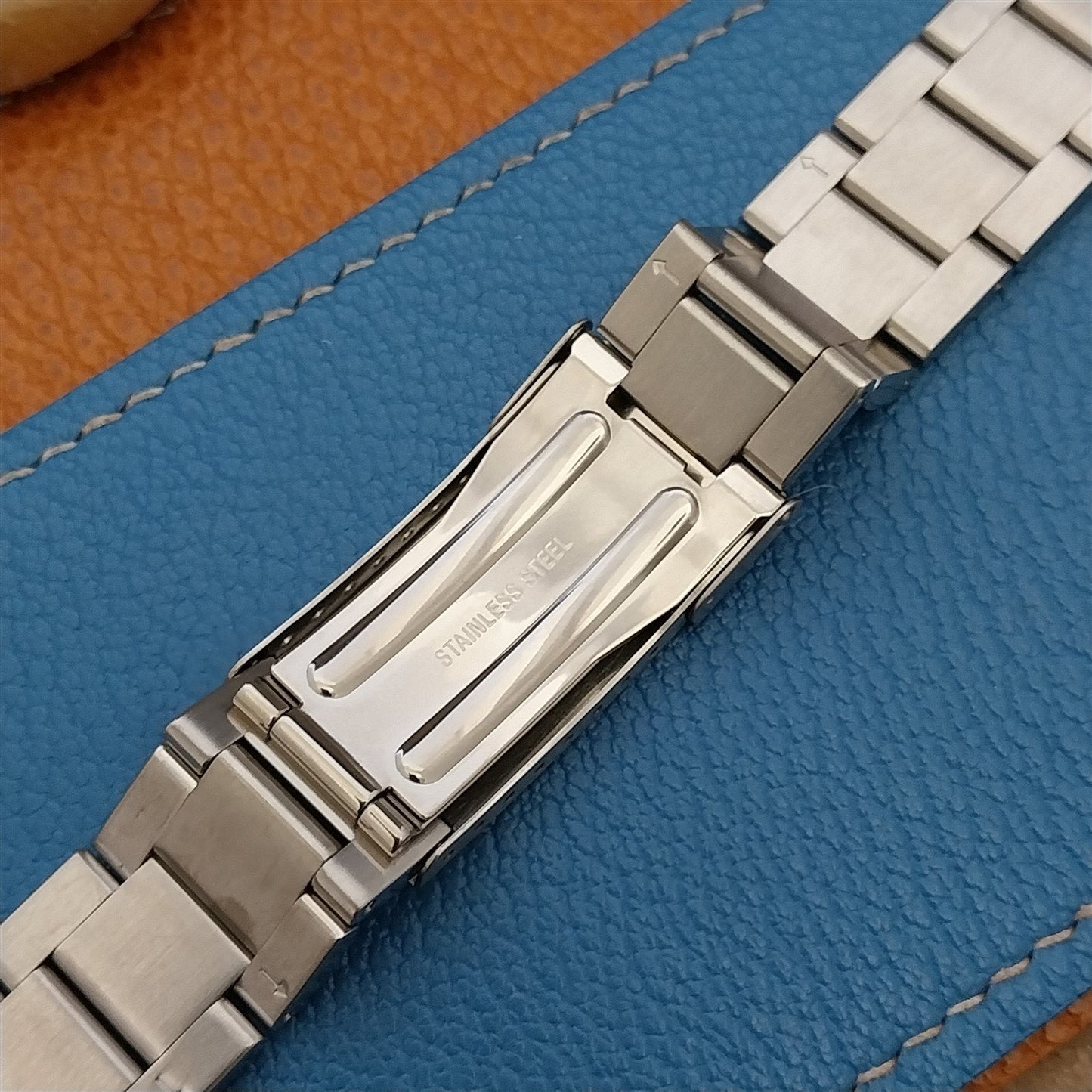 18mm Hadley Roma MB4446W Brushed & Polished Stainless Steel Unused Watch Band