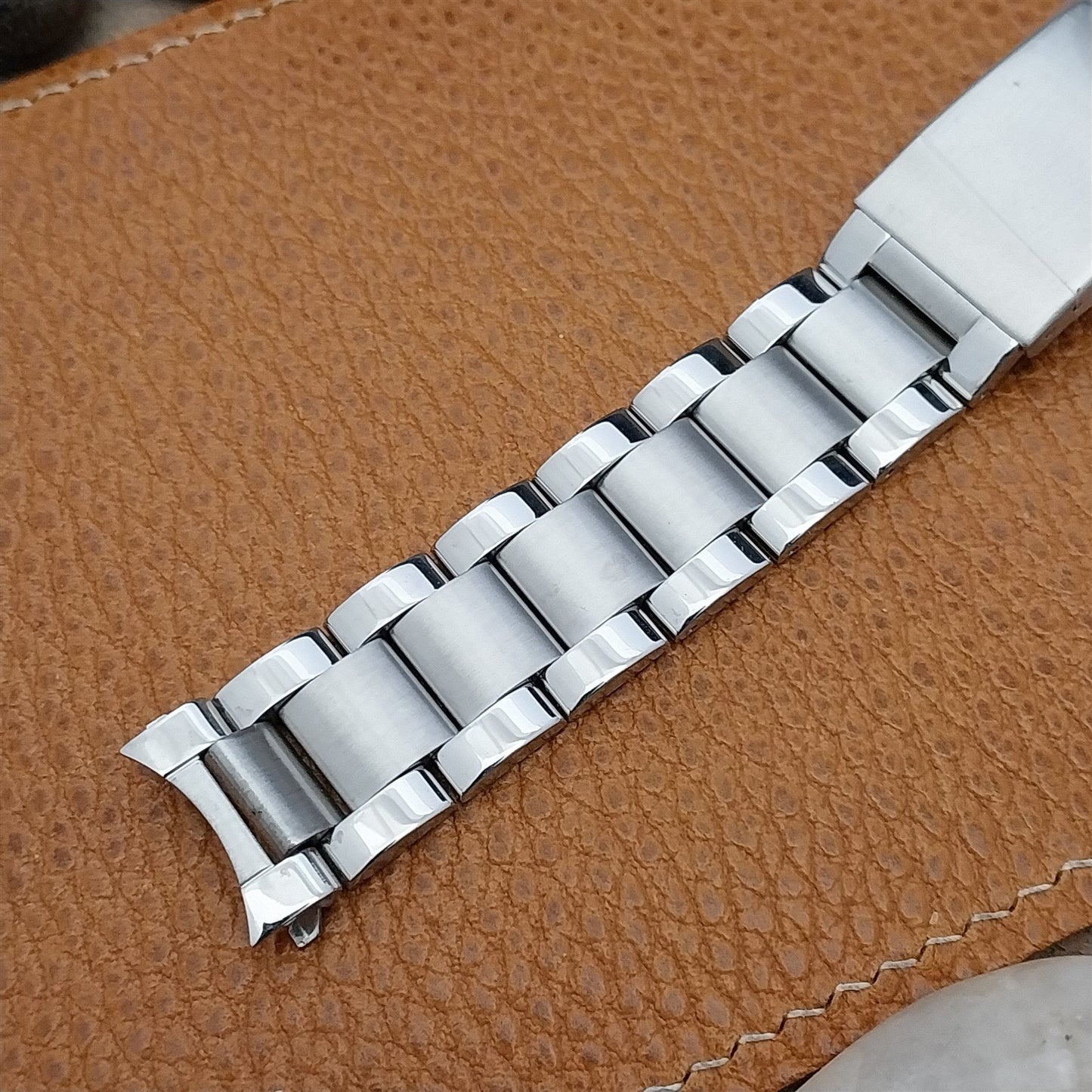 18mm Hadley Roma MB4446W Brushed & Polished Stainless Steel Unused Watch Band