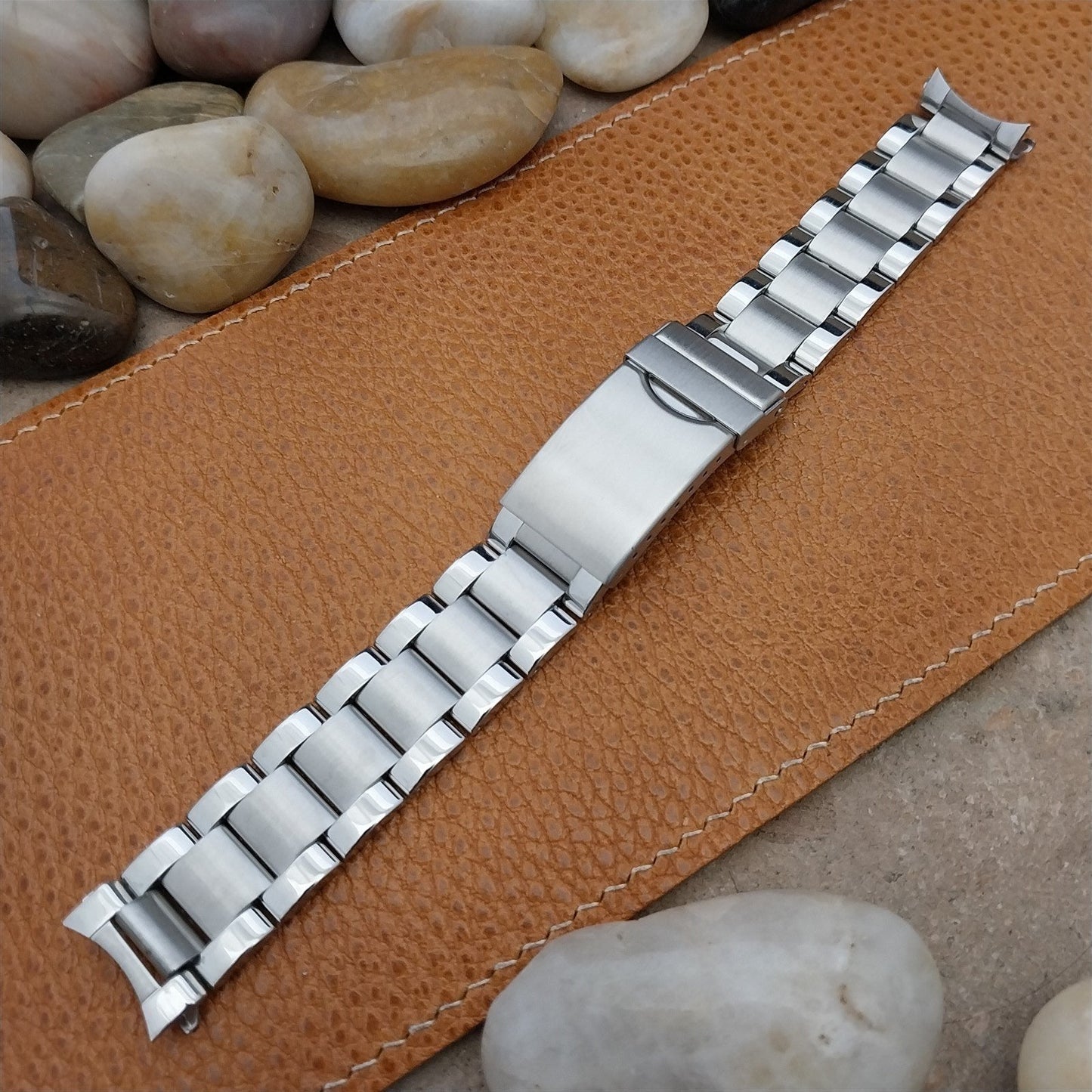 18mm Hadley Roma MB4446W Brushed & Polished Stainless Steel Unused Watch Band