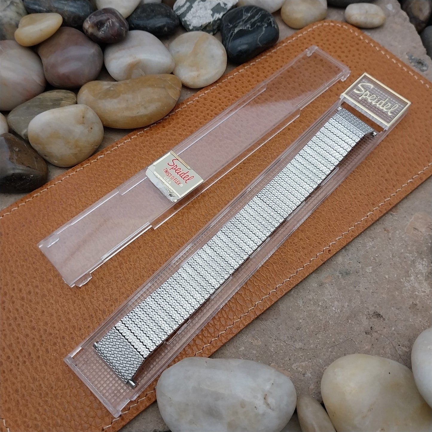 18mm 20mm Stainless Steel Speidel Thinline 70s Flared Unused Vintage Watch Band