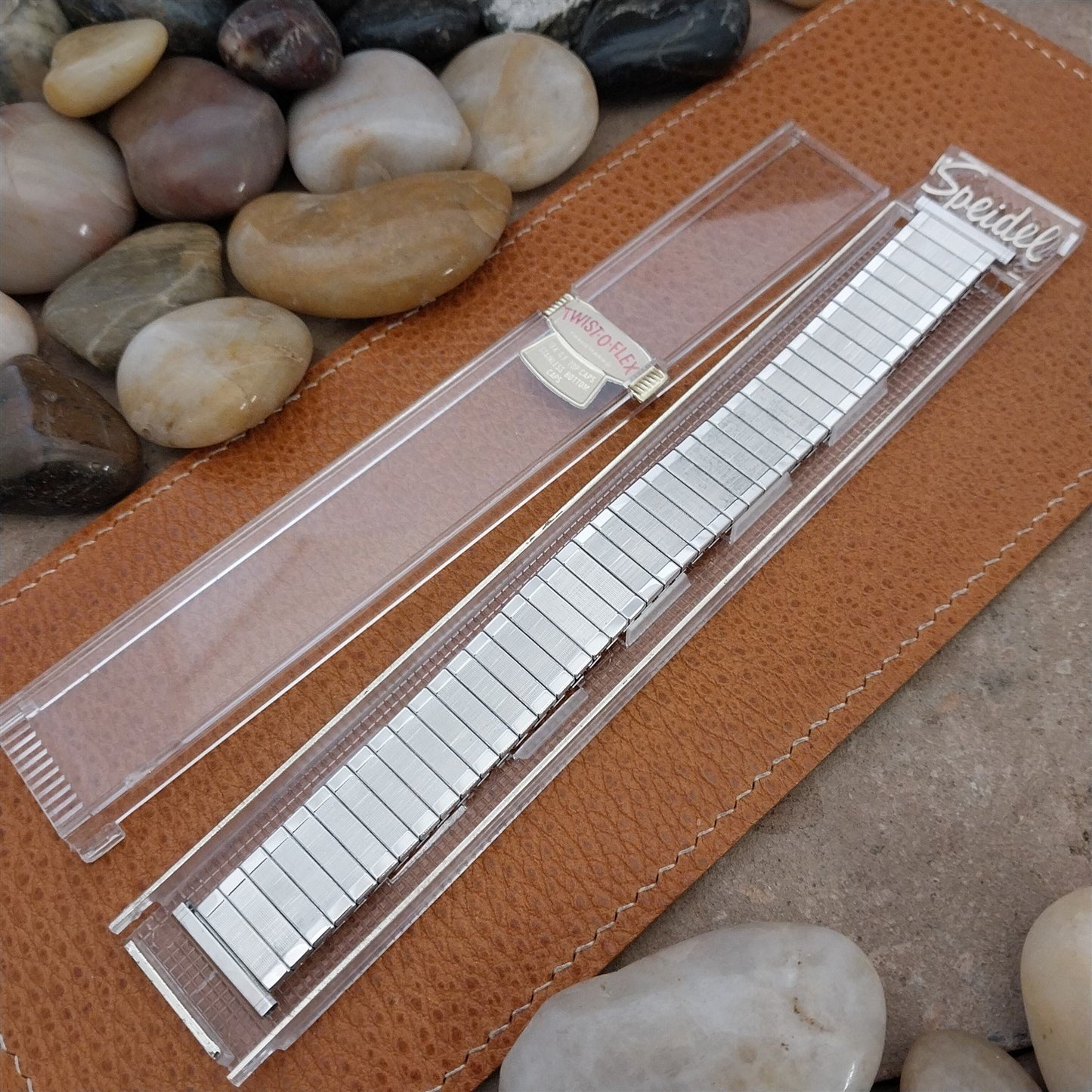 1969 10k 19mm 18mm White Gold-Filled Long Speidel Florentine Vintage Watch Band