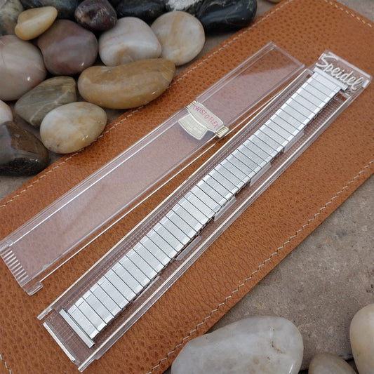 1969 10k 19mm 18mm White Gold-Filled Long Speidel Florentine Vintage Watch Band