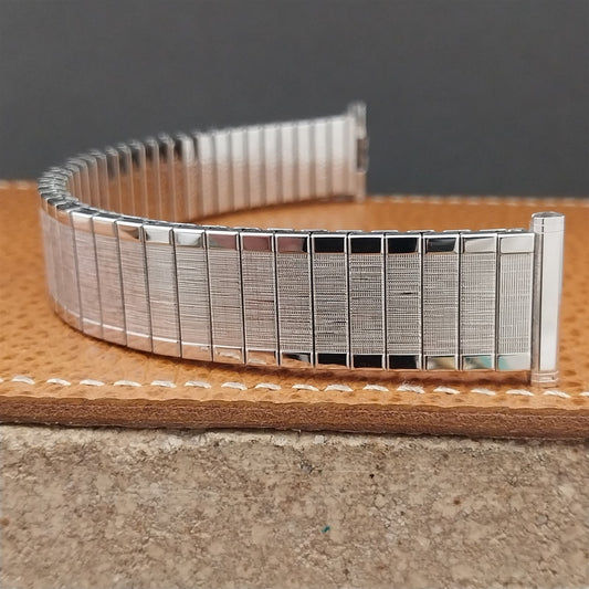 1969 10k 19mm 18mm White Gold-Filled Long Speidel Florentine Vintage Watch Band