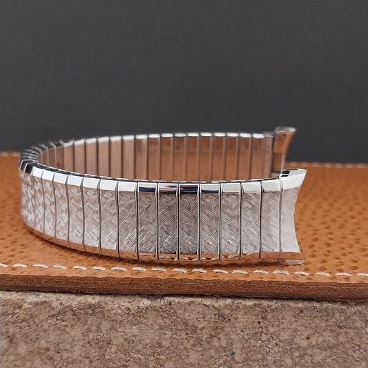 Vintage 1969 White Gold-Filled 19mm 18mm 17mm Speidel Fairway Unused Watch Band