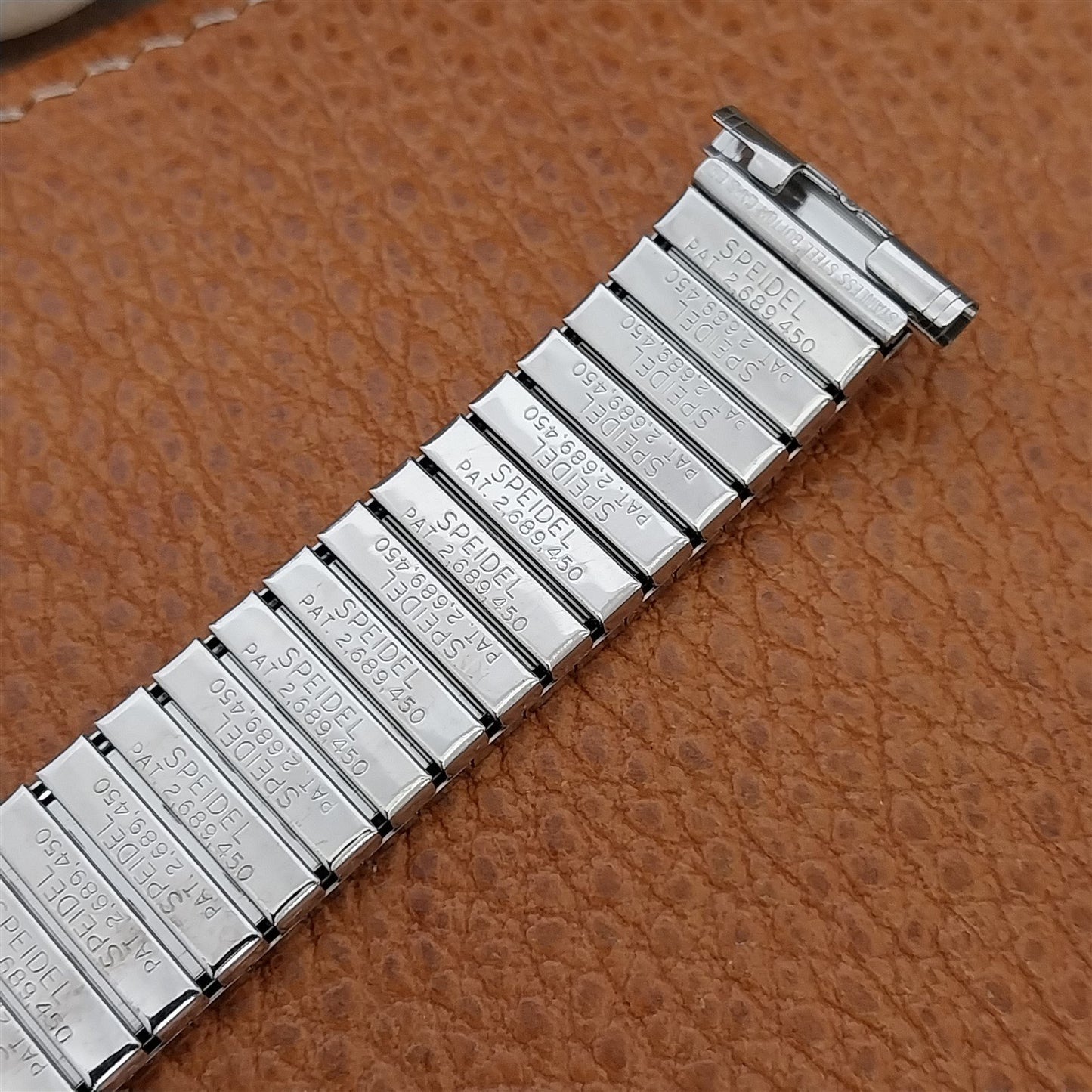 Vintage 19mm 18mm 16mm 1970s Speidel Atlantis Long Stainless Unused Watch Band