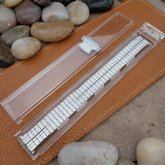 1960s Vintage Classic Speidel Meteor Long 19mm 18mm 17mm Stainless Watch Band