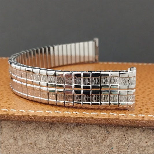 1960s Vintage Classic Speidel Meteor Long 19mm 18mm 17mm Stainless Watch Band