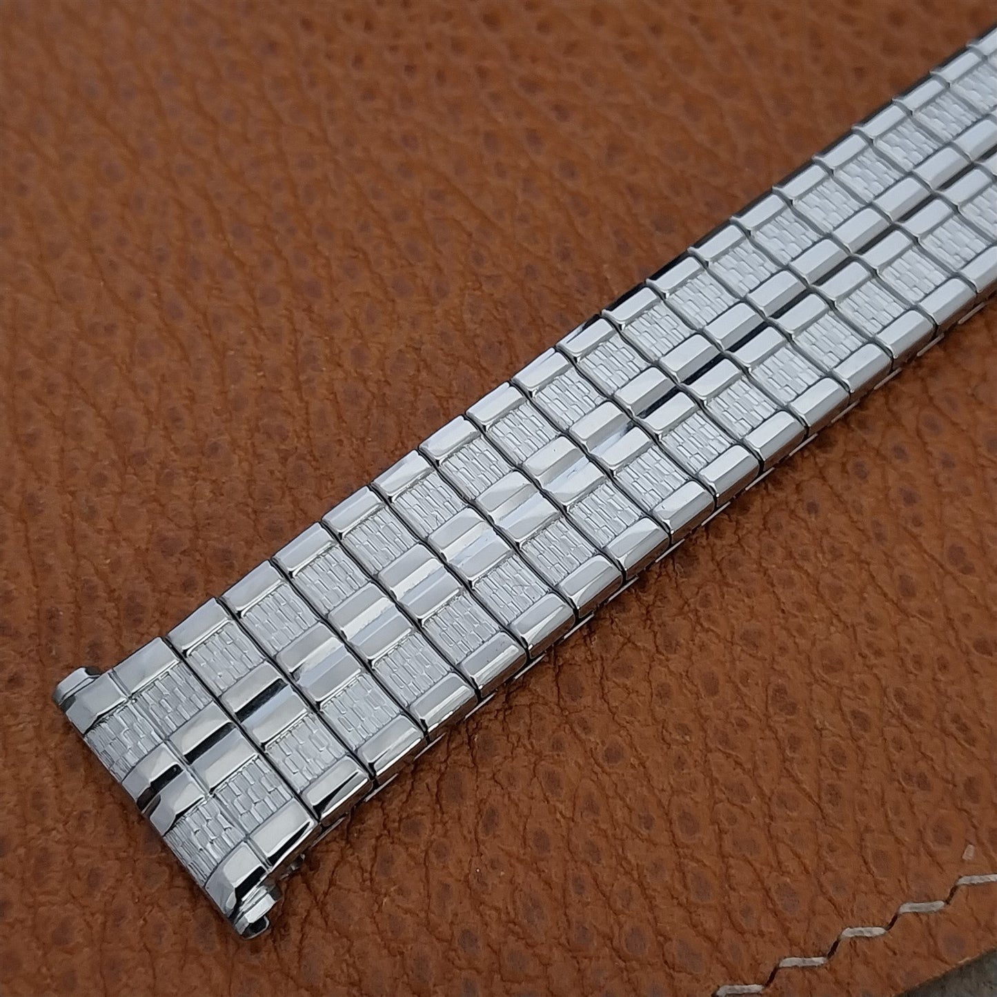 1960s Vintage Classic Speidel Meteor Long 19mm 18mm 17mm Stainless Watch Band