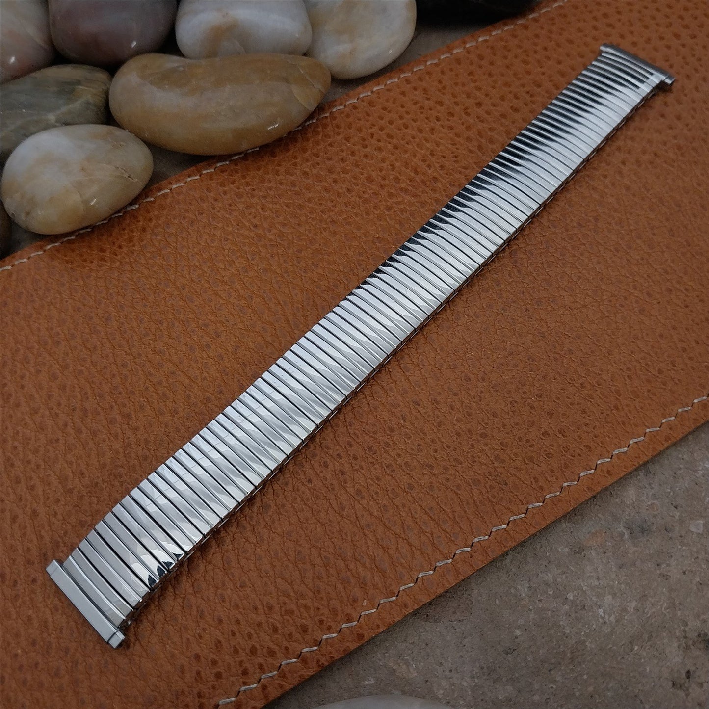 1970s Vintage 19mm 18mm 17mm 16mm Stainless Speidel Linesman Unused Watch Band