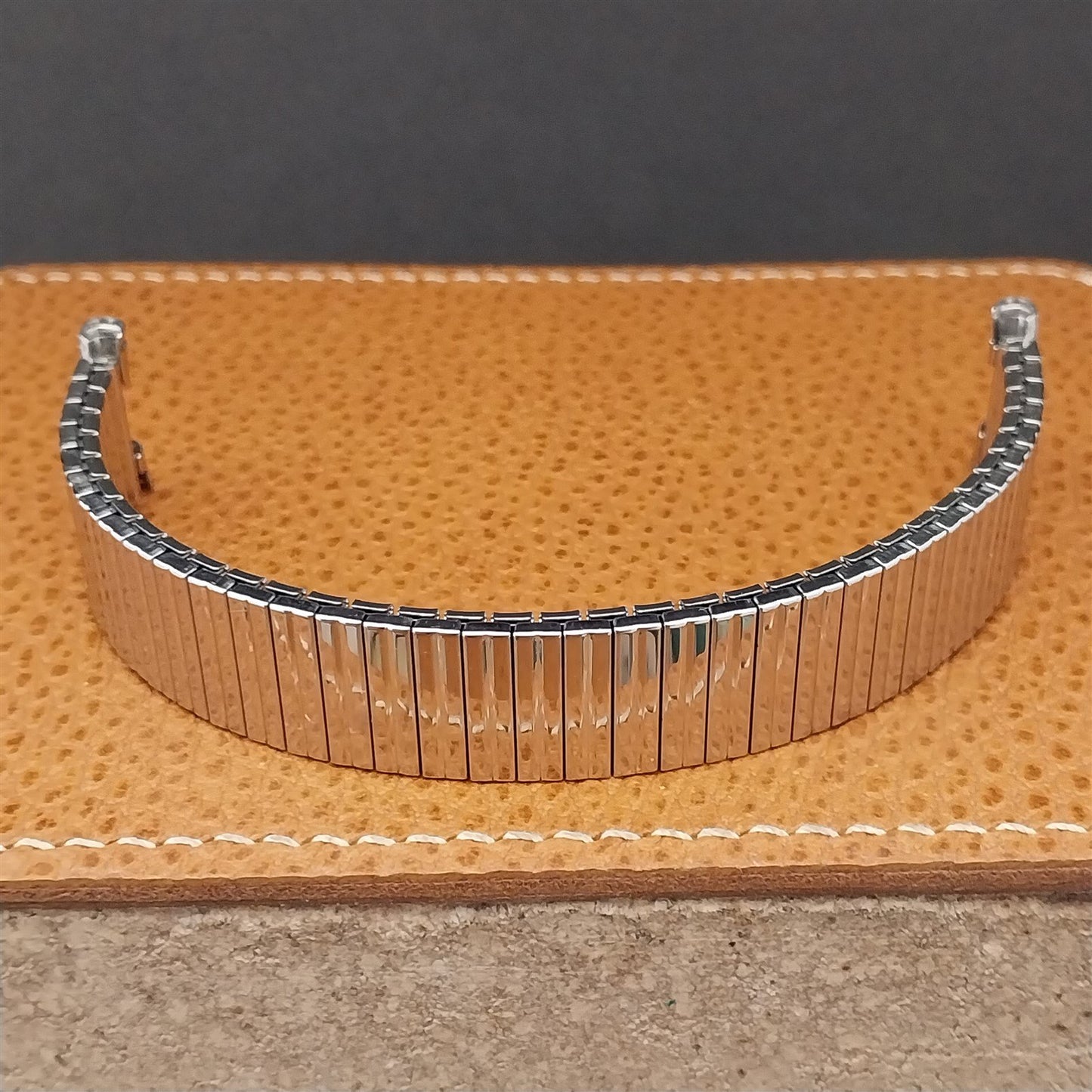 Vintage 1964 19mm 18mm Stainless Steel Long Speidel Linesman Unused Watch Band