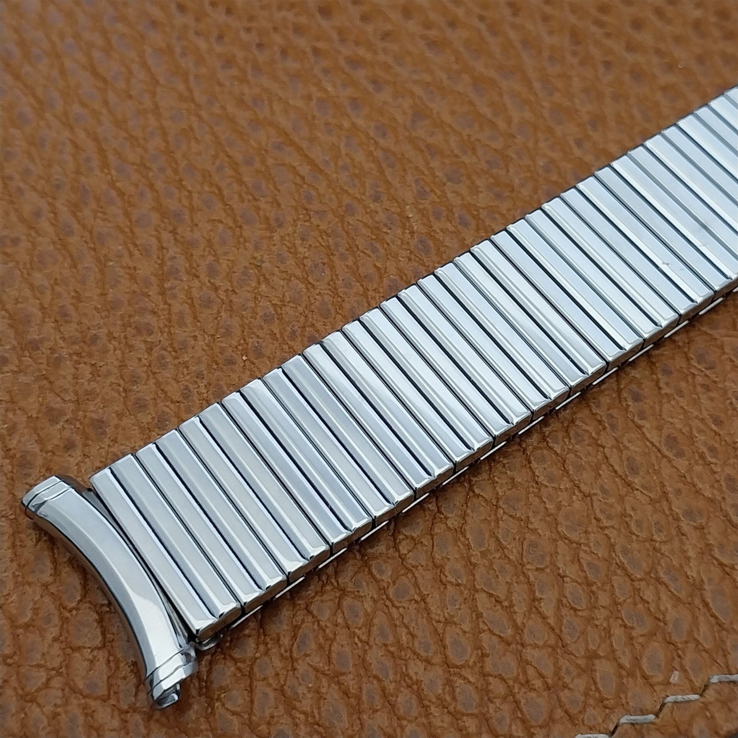 Vintage 1964 19mm 18mm Stainless Steel Long Speidel Linesman Unused Watch Band