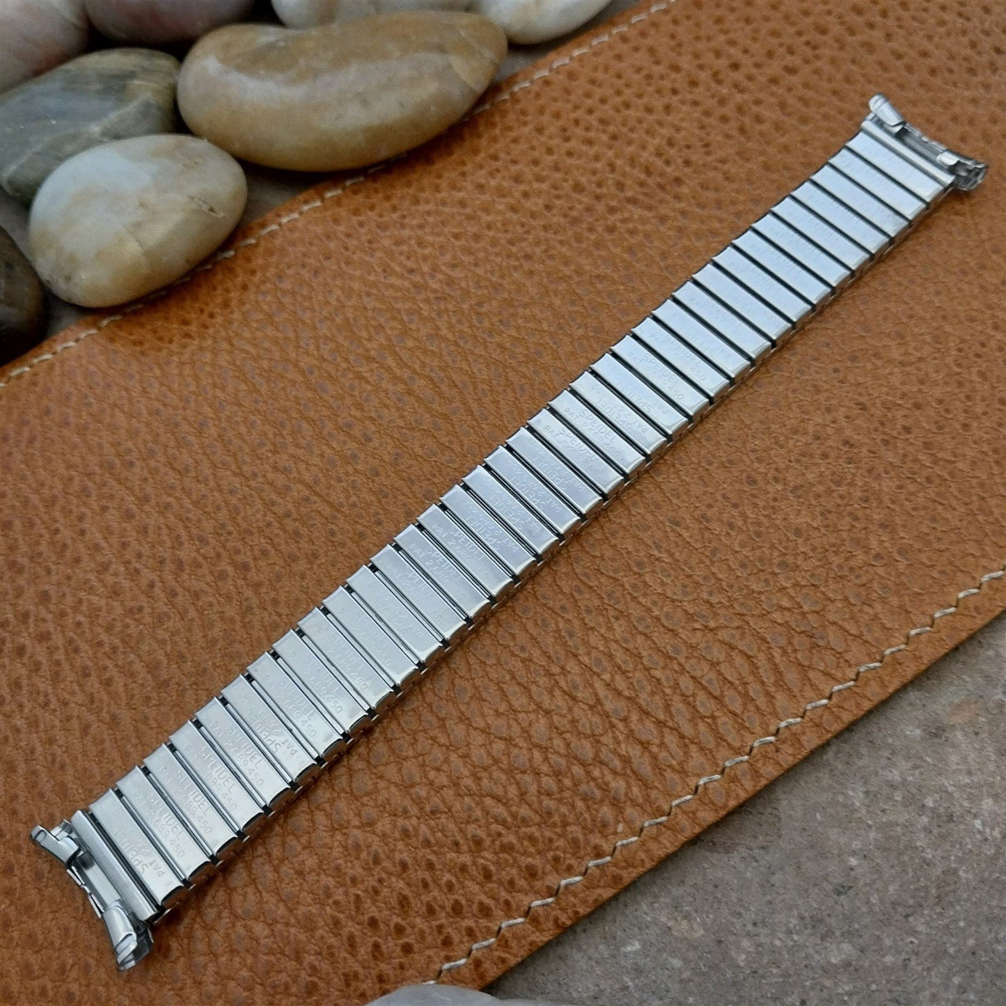 Vintage 1964 19mm 18mm Stainless Steel Long Speidel Linesman Unused Watch Band