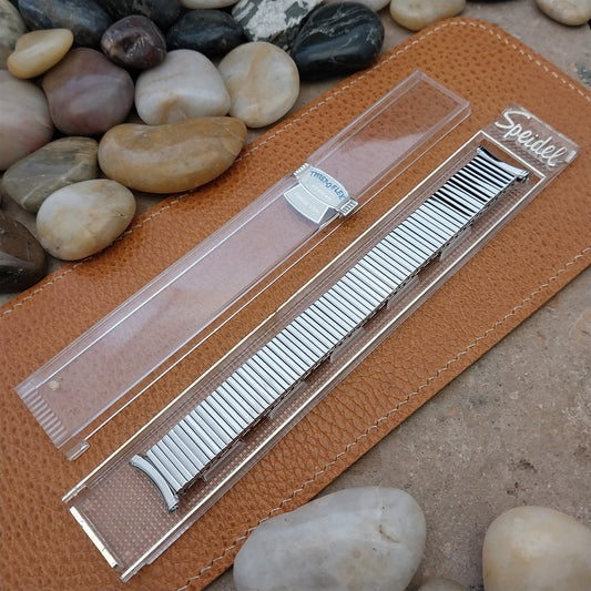 Vintage 1964 19mm 18mm Stainless Steel Long Speidel Linesman Unused Watch Band