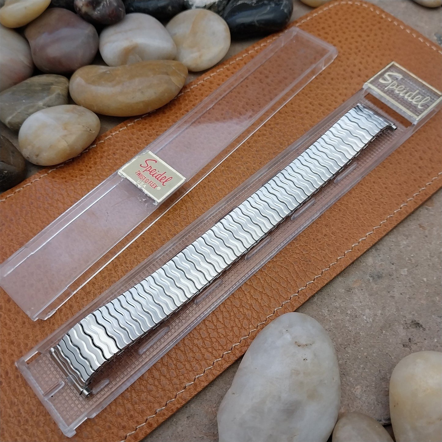 Vintage 19mm 18mm 17mm 16mm Stainless 1970s Speidel Riptide Unused Watch Band