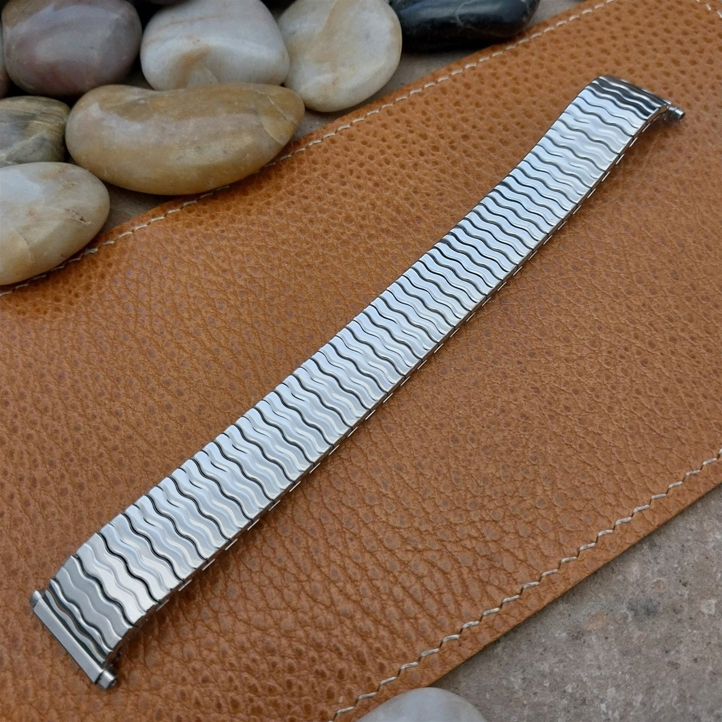 Vintage 19mm 18mm 17mm 16mm Stainless 1970s Speidel Riptide Unused Watch Band