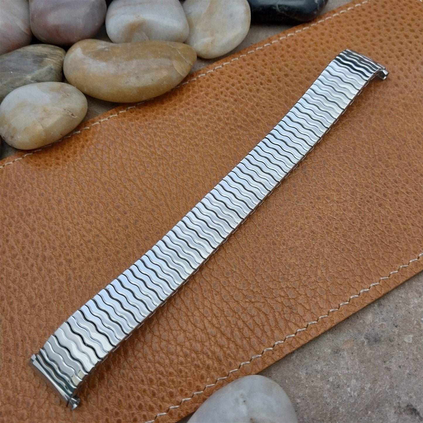 Long 19mm 18mm 17mm 16mm Stainless Classic Speidel Riptide Vintage Watch Band