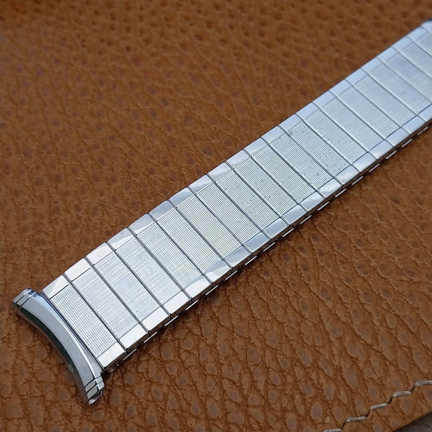 Vintage 16mm 18mm 19mm Speidel Florentine White Gold Filled Unused Watch Band