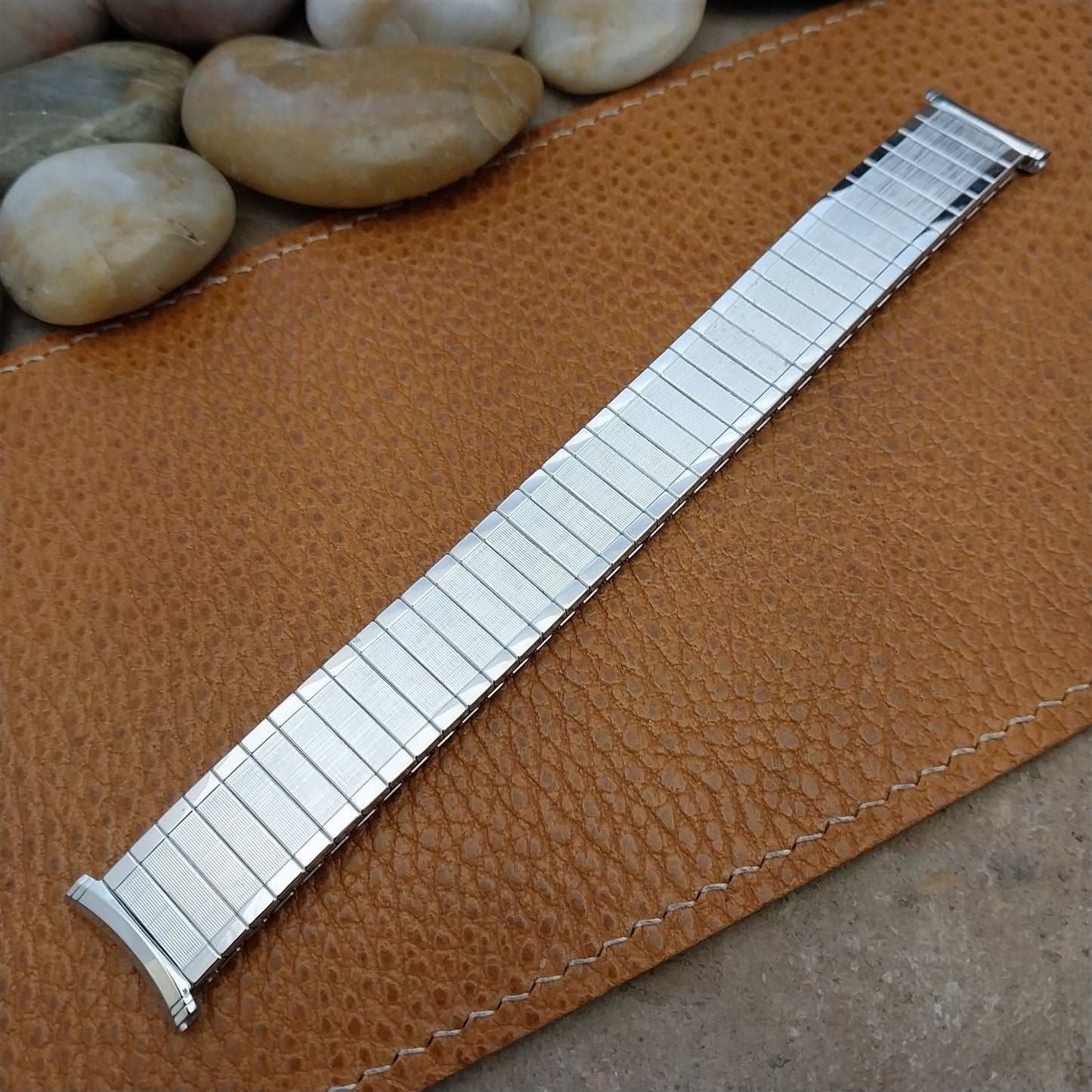 Vintage 16mm 18mm 19mm Speidel Florentine White Gold Filled Unused Watch Band