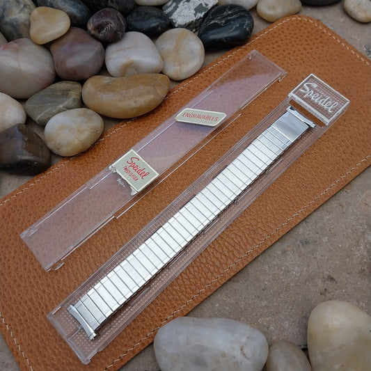 16mm 18mm 19mm White Gold RGP Speidel Florentine Engravable Unused Watch Band