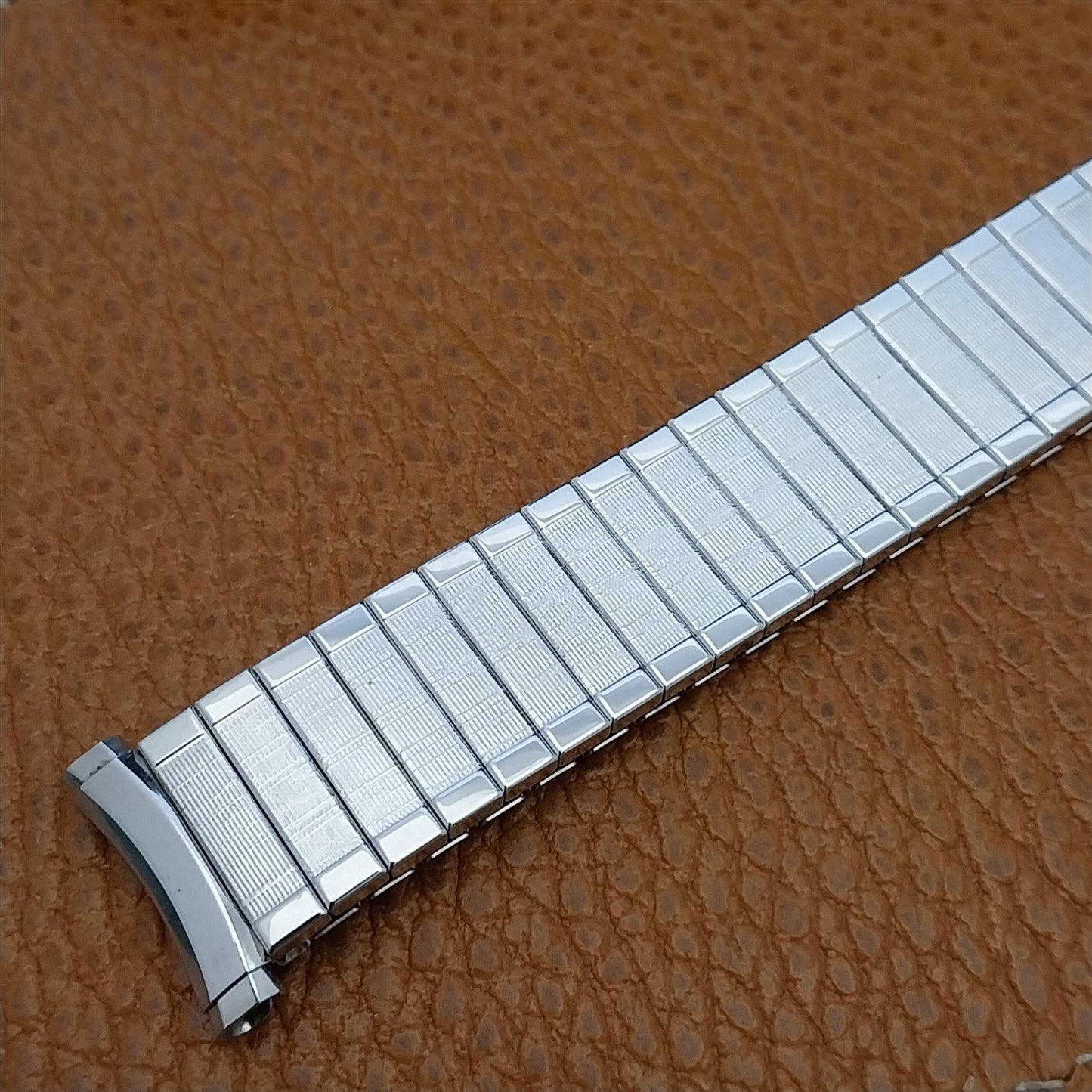 16mm 18mm 19mm White Gold RGP Speidel Florentine Engravable Unused Watch Band