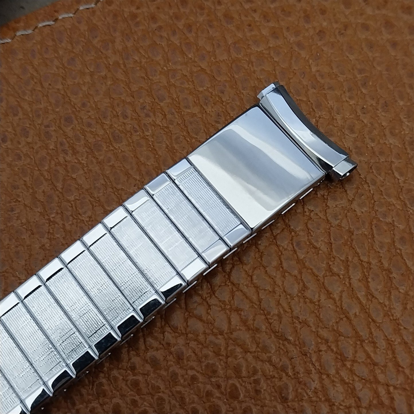 16mm 18mm 19mm White Gold RGP Speidel Florentine Engravable Unused Watch Band