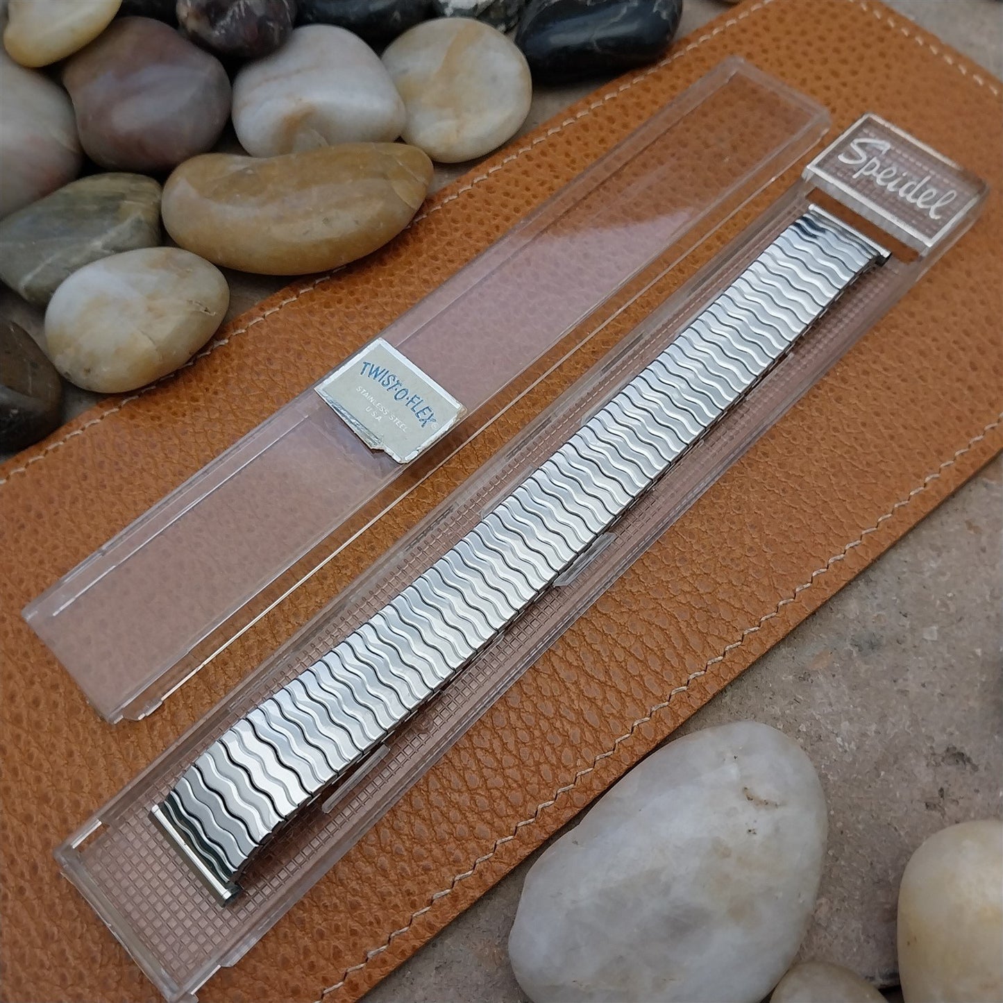 19mm 18mm 16mm Stainless Steel 1970 Speidel Riptide Unused Vintage Watch Band